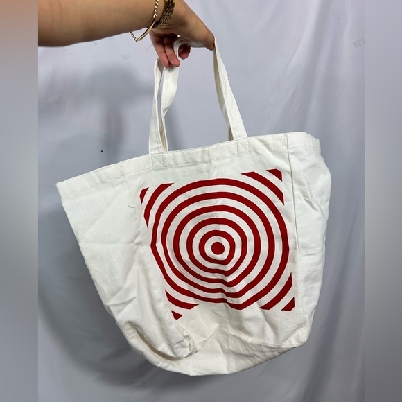 Target bullseye canvas tote bag - Picture 5 of 9